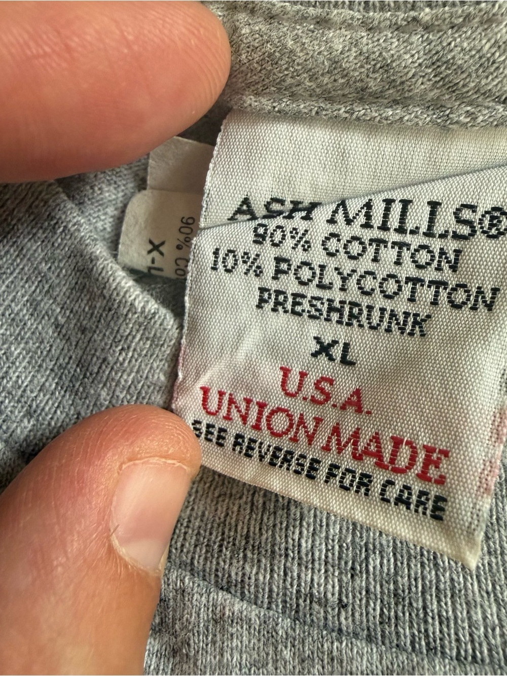 United Steel Works of America USWA Shirt USA Union Made XL Gray Patriotic - Picture 3 of 7